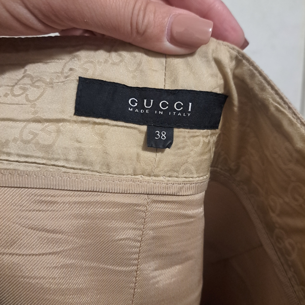 Gucci Women's Beige Skirt with Pocket Details - Picture 7 of 8